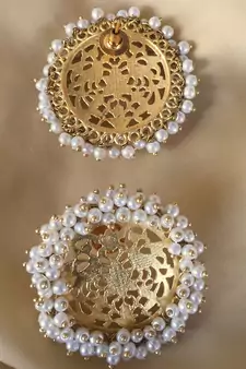 Gold earrings