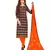Brown Woven Salwar With Dupatta