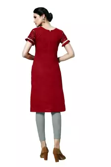 Maroon Embroidered Cotton Salwar With Dupatta