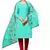 Sea-Green Embroidered Cotton Salwar With Dupatta