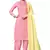 Pink Embroidered Cotton Salwar With Dupatta