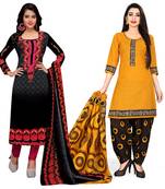 Printed Combo Cotton Salwar With Dupatta (Set Of 2)