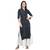 Black plain denim kurti