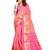 Light pink plain cotton silk saree with blouse