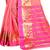 Light pink plain cotton silk saree with blouse