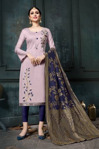 Lavender Gotta Patti Cotton Salwar