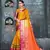 Yellow woven art silk saree with blouse
