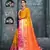 Yellow woven art silk saree with blouse