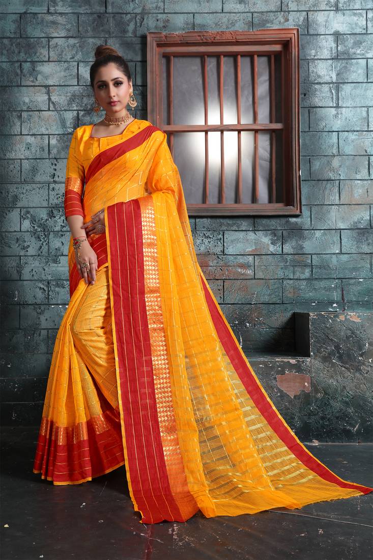 Women's Manipuri Silk Beige Printed Designer Saree With Blouse Piece