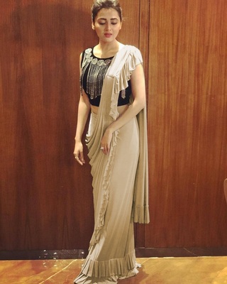 plain fancy saree