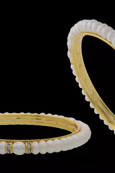 NATURAL FRESH WATER PEARLS BANGLES