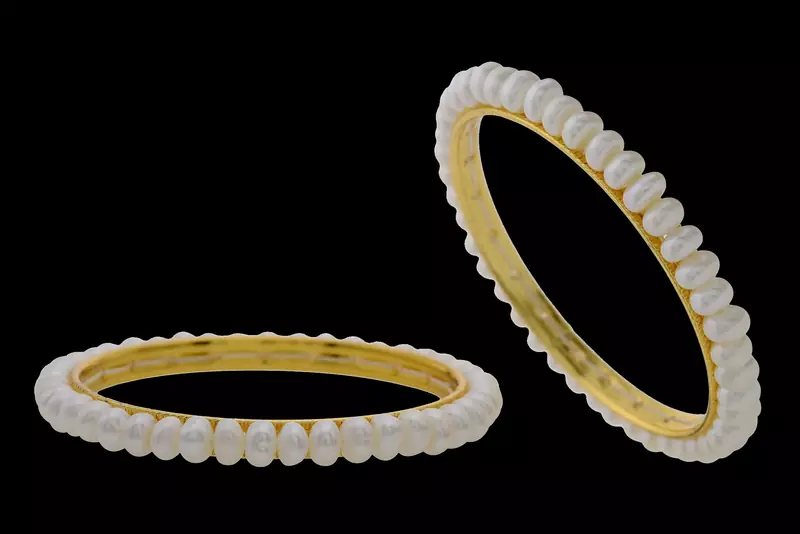 NATURAL FRESH WATER PEARLS BANGLES