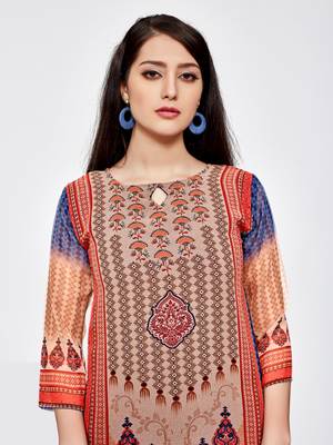 Multicolor printed georgette kurti 4