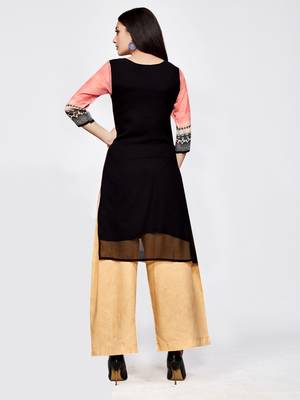 Multicolor printed georgette kurti 2