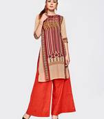 Multicolor printed georgette kurti