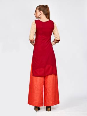 Multicolor printed georgette kurti 2