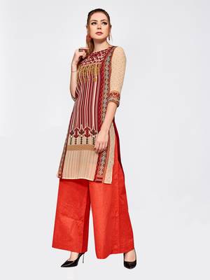 Multicolor printed georgette kurti 3
