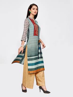 Multicolor printed silk kurti 3