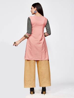 Multicolor printed crepe short kurti 2