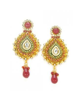 Traditional Polki Dangler Earrings 1