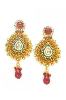 Traditional Polki Dangler Earrings