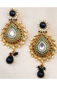 Traditional Polki Dangler Earrings
