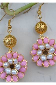 Pink Pacchi Dangler Earrings