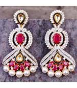Multigemstone Kundan Dangler Earrings