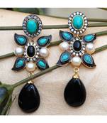 Onyx Turquoise Dangler Earrings