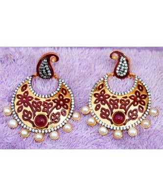 Traditional Gold Dangler Earrings 1
