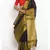 Black Hand Woven Linen Saree With Blouse