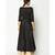 Black Peek-a-boo Border Dress