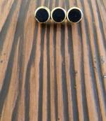 Black Gold Tone Handcrafted Brooch