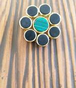 Green And Black Flower Brooch