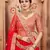 Provocative Red Dori & Sequins Embroidered Semi Stitched net Lehenga