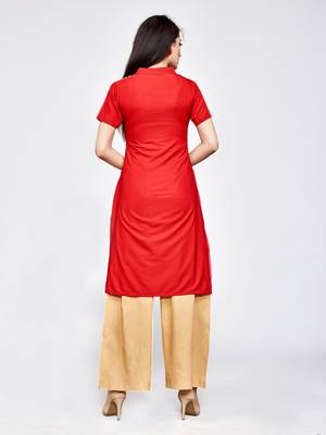 Multicolor printed crepe kurti 2