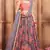 Glamorous Grey Zari and Thread Embroidered Net Fabric Designer Lehenga choli for women
