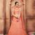 Peach zari and sequins embroidered georgette Semi Stitched Lehenga choli for wedding