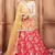 Pink Thread, Zari and Sequins Embroidered Silk Semi Stitched bridal lehenga