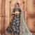 Fascinating Rama Green Gold Dori, Matte Sequins Embroidered Bangalory Silk Semi Stitched Party lehenga