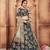 Fascinating Rama Green Gold Dori, Matte Sequins Embroidered Bangalory Silk Semi Stitched Party lehenga