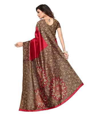 Combo Of 2 Poly Silk Multicolor Printed Women's Saree 6