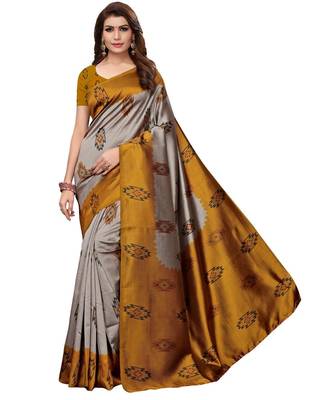 Combo Of 5 Poly Silk Multicolor Printed Women's Saree 5