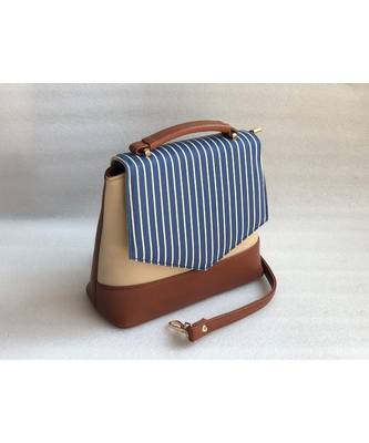 Stripe Satchel Sling 1