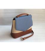 Stripe Satchel Sling