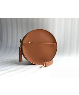 TAN  Circular Bag 1