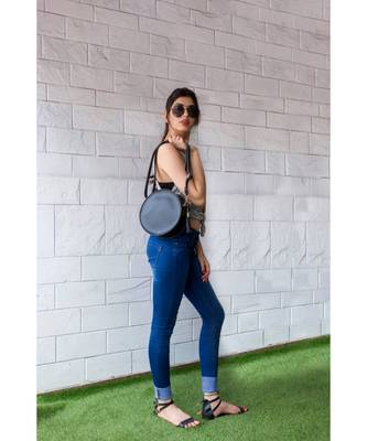 Black Circular Bag 3