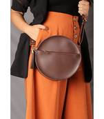 Brown Circular Bag