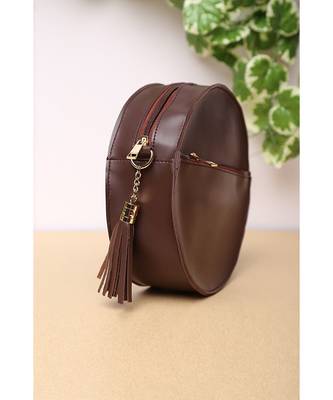 Brown Circular Bag 3