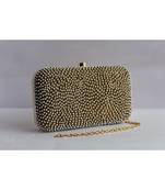 Pearl  Embroidered Clutch